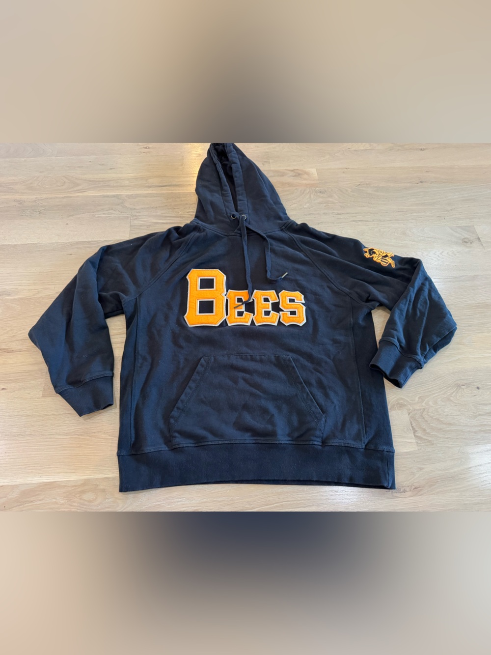 Ebbets Field Flannel Salt Lake Bees baseball hoodie black size large